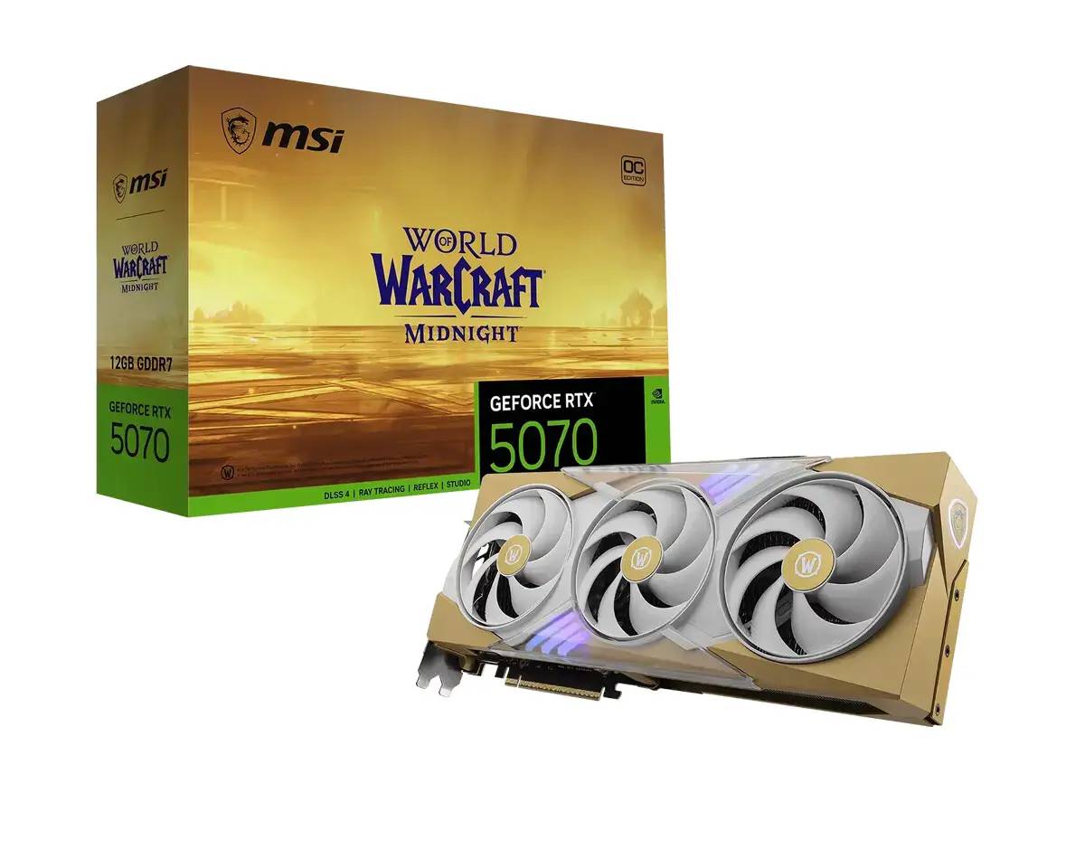 MSI ve Blizzard Ortaklığı: World of Warcraft: Midnight için Sınırlı Sayıda RTX 5070 GPU'lar Tanıtıldı