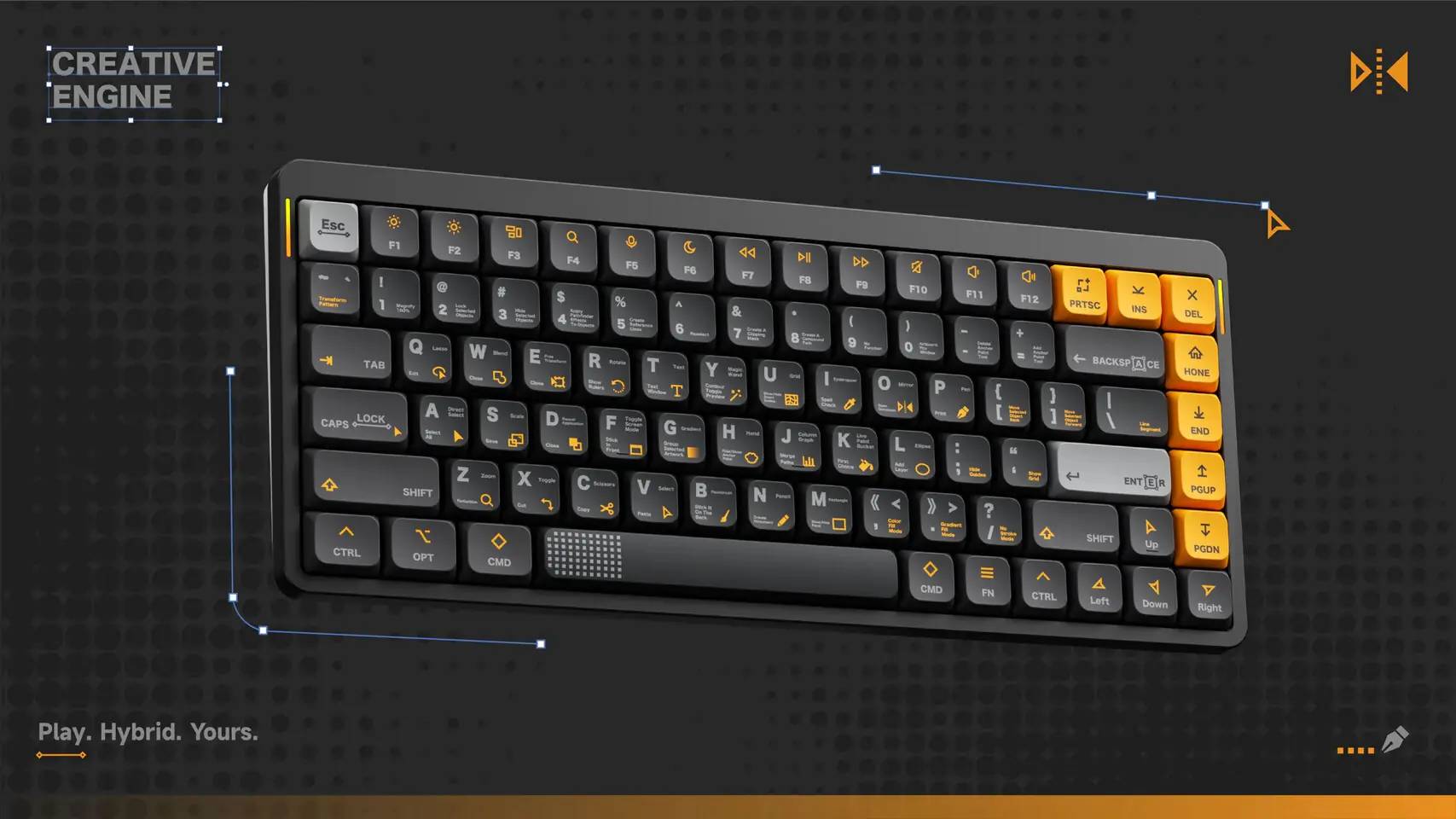 NuPhy, ‘Creative Engine’ Tuş Takımını Tanıttı: Mekanik Klavyeler için Adobe Illustrator'a Bir Selam