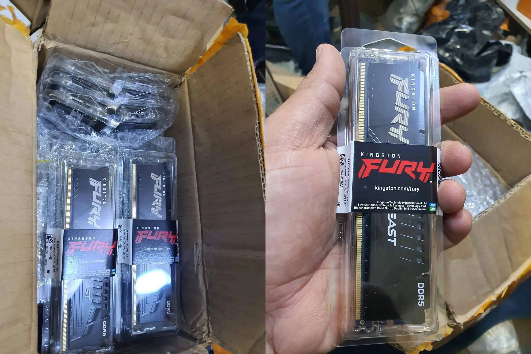 Reddit Kullanıcısı Altın Buldu: $100'lık Amazon İade Paletinde $10,000 Değerinde DDR5 RAM Bulundu