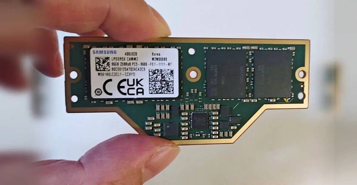 Samsung’un 96GB 9600 MT/s LPCAMM2 Bellek Modülü Görüntülendi
